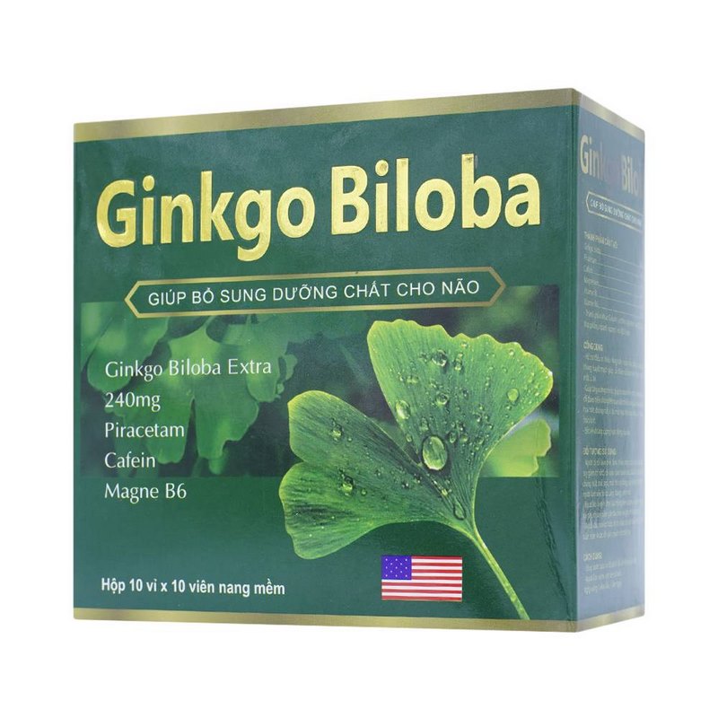 Thuốc bổ não ginkgo chứa Ginkgo Biloba